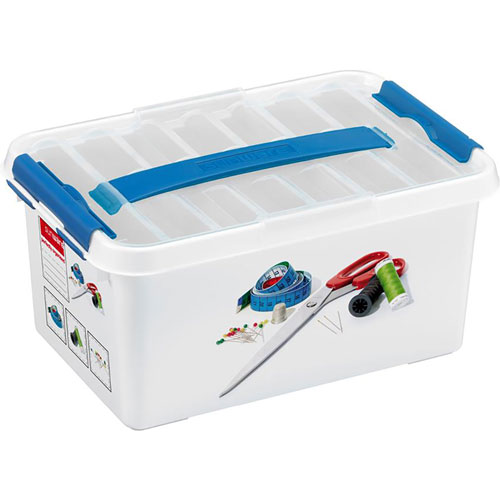 Foto de Caja Multiusos SNW Q-Line 30x20x14cm 6L con Charola Costura 