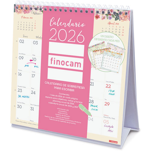Foto de Calendario De Escritorio Finocam Desing 19X20Cm 26 