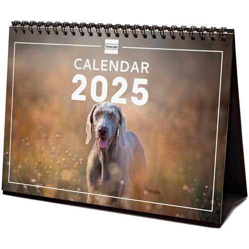 Foto de Calendario de Escritorio Finocam Dogs 2025 21x15.5 cm 