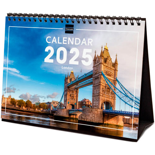 Foto de Calendario de Escritorio Finocam London 2025 21x15.5 cm 