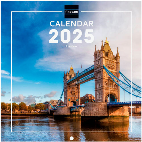 Foto de Calendario de Pared Finocam London 2025 18x19 cm 