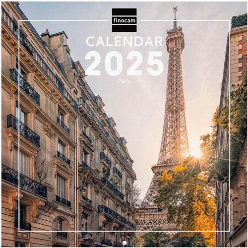 Foto de Calendario de Pared Finocam Paris 2025 30x31 cm 