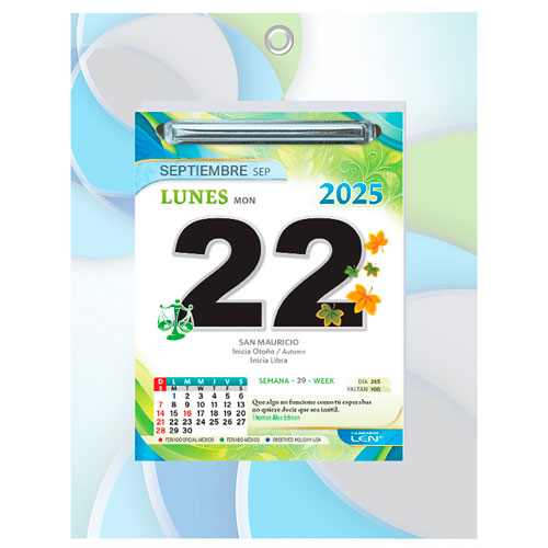 Foto de Calendario Exfoliador Len 2025 