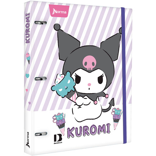 Foto de Carpeta Juvenil Norma Kuromi 3 Argollas 100 Hojas 