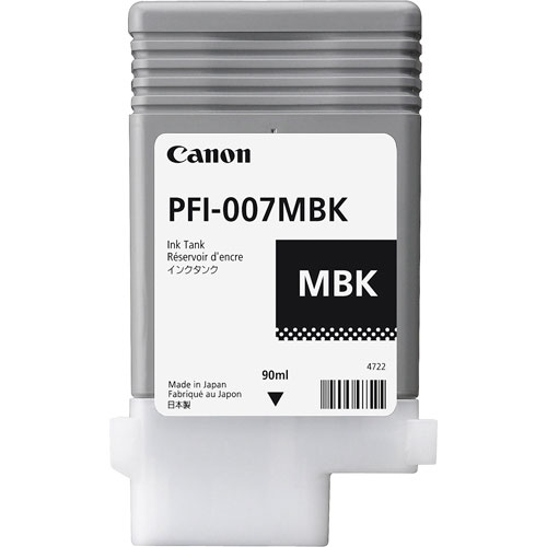 Foto de Cartucho para plotter Canon PFI-007MBK negro mate 