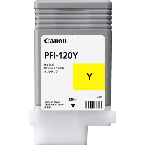 Foto de Cartucho para plotter Canon PFI-120 amarillo 130ml 