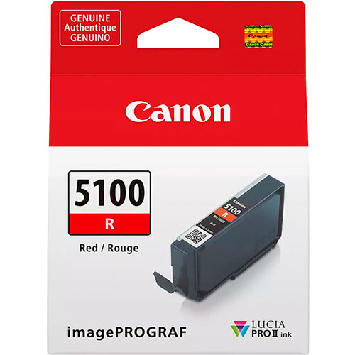 Foto de Cartucho Inkjet Canon Pfi-5100 Pro-310 Rojo 