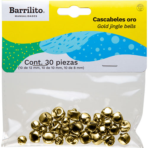 Foto de Cascabel Barrilito Con 30 Piezas Combinadas De 8/10/12 Mm 