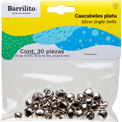 Foto de Cascabel Barrilito Con 30 Piezas Combinadas De 8/10/12 Mm 