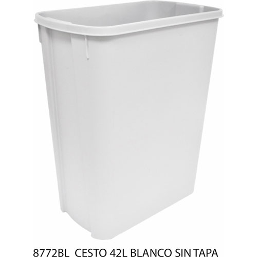 Foto de CESTO CON CAPACIDAD DE 42 LITROS / 11.11 GALONES SIN TAPA 
