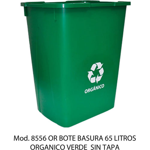 Foto de CESTO CON CAPACIDAD DE 65 LITROS / 17.19 GALONES CON BALANCÍN, CON IMPRESIÓN 