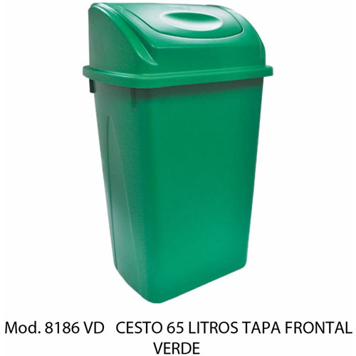 Foto de CESTO CON CAPACIDAD DE 65 LITROS / 17.19 GALONES CON BALANCÍN 