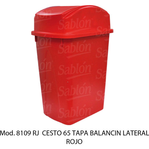 Foto de CESTO CON CAPACIDAD DE 65 LITROS / 17.19 GALONES CON BALANCÍN 