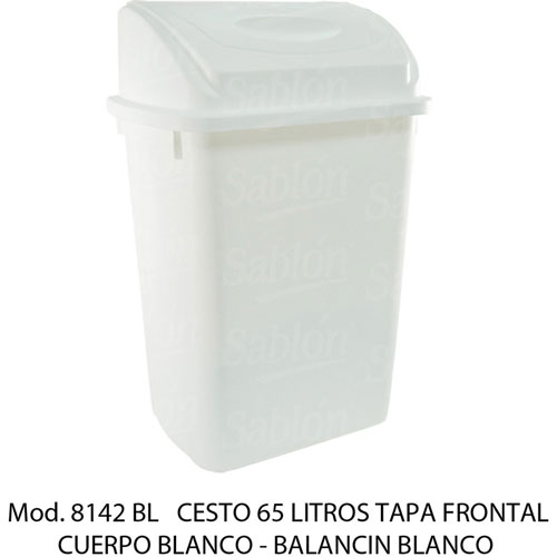 Foto de CESTO CON CAPACIDAD DE 65 LITROS / 17.19 GALONES CON BALANCÍN 