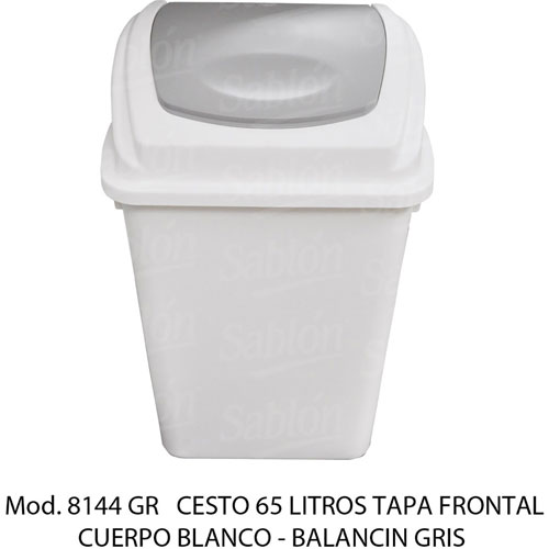 Foto de CESTO CON CAPACIDAD DE 65 LITROS / 17.19 GALONES CON BALANCÍN 