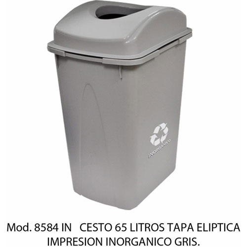 Foto de CESTO CON CAPACIDAD DE 65 LITROS / 17.19 GALONES , CON IMPRESIÓN 