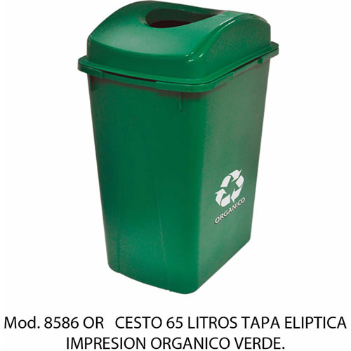 Foto de CESTO CON CAPACIDAD DE 65 LITROS / 17.19 GALONES, CON IMPRESIÓN 