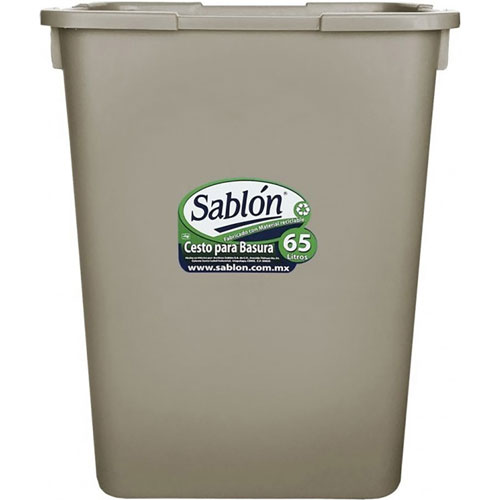 Foto de CESTO CON CAPACIDAD DE 65 LITROS / 17.19 GALONES SIN TAPA 