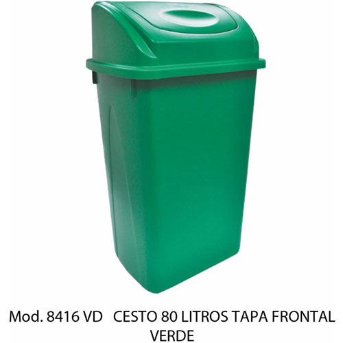 Foto de CESTO CON CAPACIDAD DE 80 LITROS / 21.16 GALONES CON BALANCÍN 