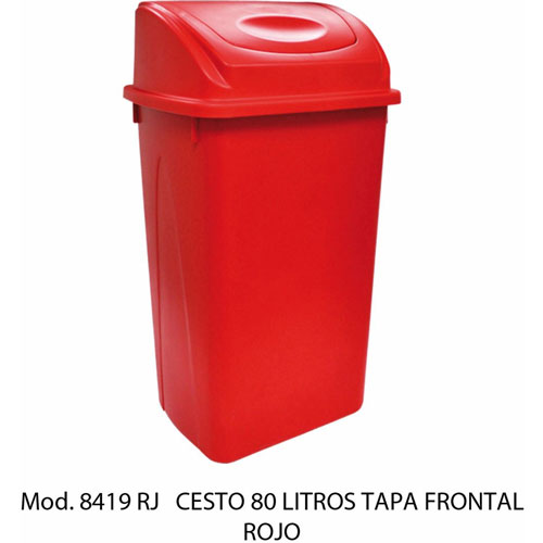 Foto de CESTO CON CAPACIDAD DE 80 LITROS / 21.16 GALONES CON BALANCÍN 
