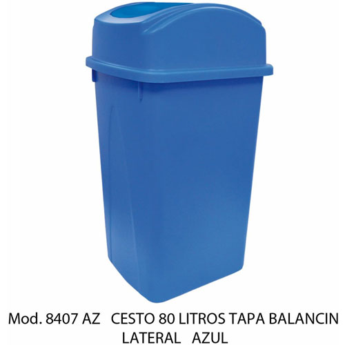 Foto de CESTO CON CAPACIDAD DE 80 LITROS / 21.16 GALONES CON BALANCÍN 