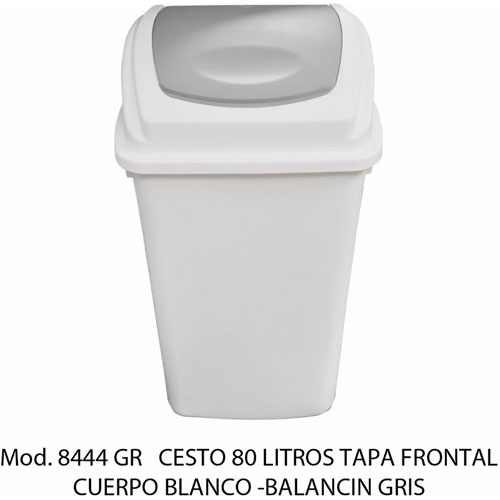 Foto de CESTO CON CAPACIDAD DE 80 LITROS / 21.16 GALONES CON BALANCÍN 
