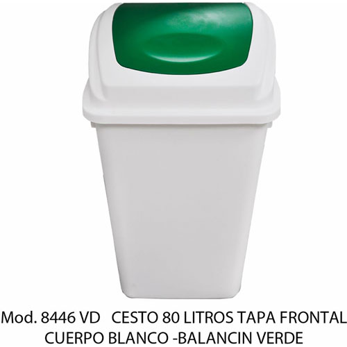 Foto de CESTO CON CAPACIDAD DE 80 LITROS / 21.16 GALONES CON BALANCÍN 