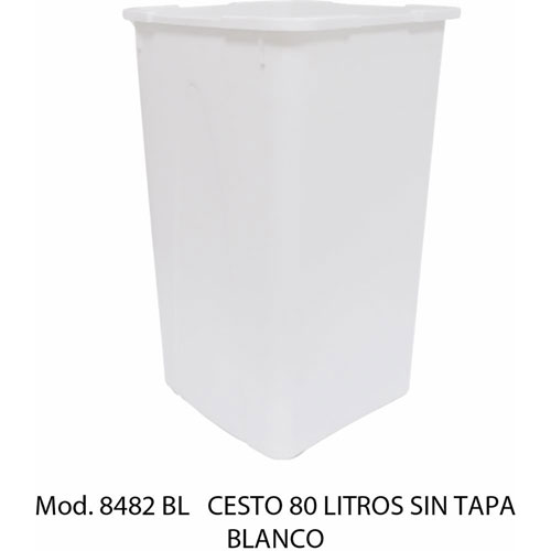 Foto de CESTO CON CAPACIDAD DE 80 LITROS / 21.16 GALONES SIN TAPA 