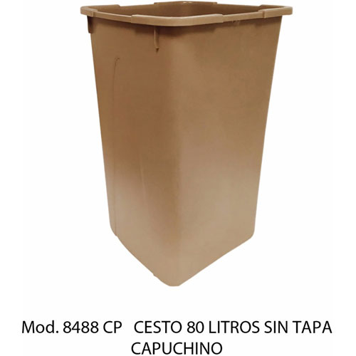 Foto de CESTO CON CAPACIDAD DE 80 LITROS / 21.16 GALONES SIN TAPA 