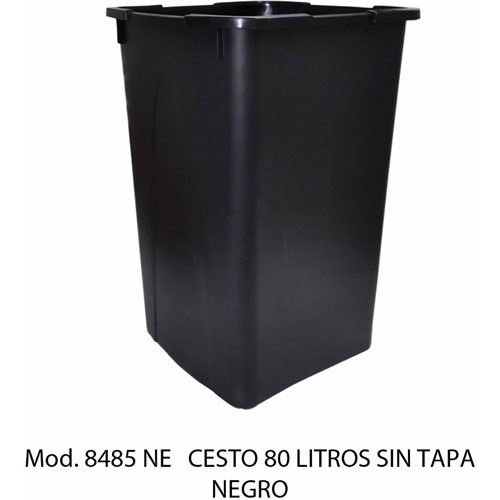 Foto de CESTO CON CAPACIDAD DE 80 LITROS / 21.16 GALONES SIN TAPA 