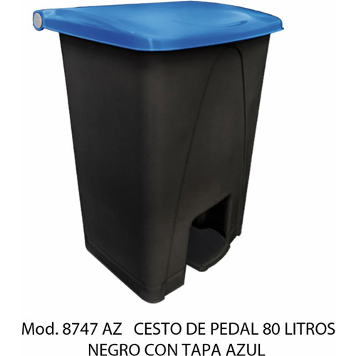 Foto de CESTO CON PEDAL CON CAPACIDAD DE 80 LITROS / 21.16 GALONES 