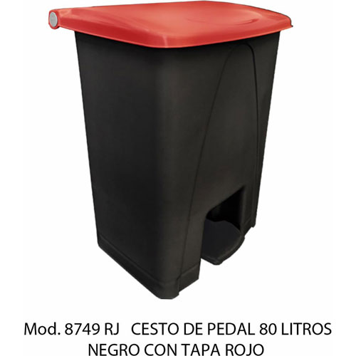 Foto de CESTO CON PEDAL CON CAPACIDAD DE 80 LITROS / 21.16 GALONES 