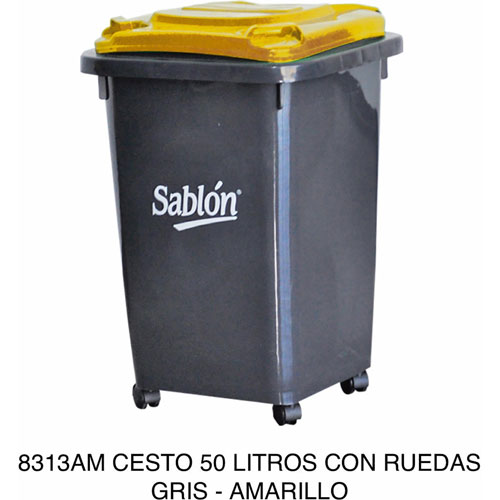Foto de Cesto  Cuadrado Con Tapa Y Ruedas 