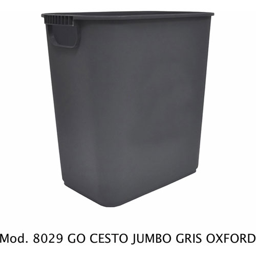 Foto de Cesto De Basura Jumbo Rectangular Con Asas.Capacidad 26 L / 6.87 Gal. 