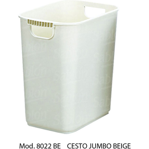 Foto de CESTO DE BASURA JUMBO RECTANGULAR, SIN ASAS.CAPACIDAD 26 L / 6.87 GAL. 