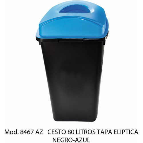Foto de CESTO TAPA ELÍPTICA CON CAPACIDAD DE 80 LITROS / 21.16 GALONES 