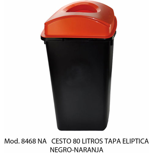 Foto de CESTO TAPA ELÍPTICA CON CAPACIDAD DE 80 LITROS / 21.16 GALONES 