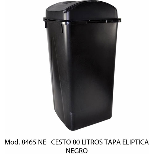Foto de CESTO TAPA ELÍPTICA CON CAPACIDAD DE 80 LITROS / 21.16 GALONES 