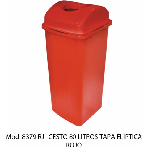 Foto de CESTO TAPA ELÍPTICA CON CAPACIDAD DE 80 LITROS / 21.16 GALONES 