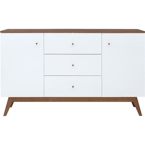 Foto de Credenza Alterego Heda Wrikson S385-Kom2D3S-Bi blanco/nogal 