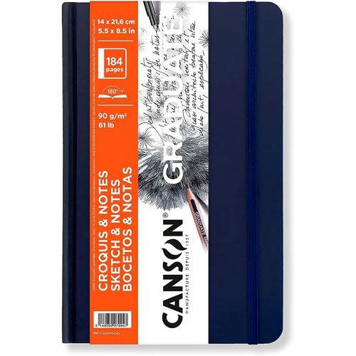 Foto de Cuaderno Canson Graduate Sketch 14 X 21.6 Cm De 90Gr Con 92 Hojas 