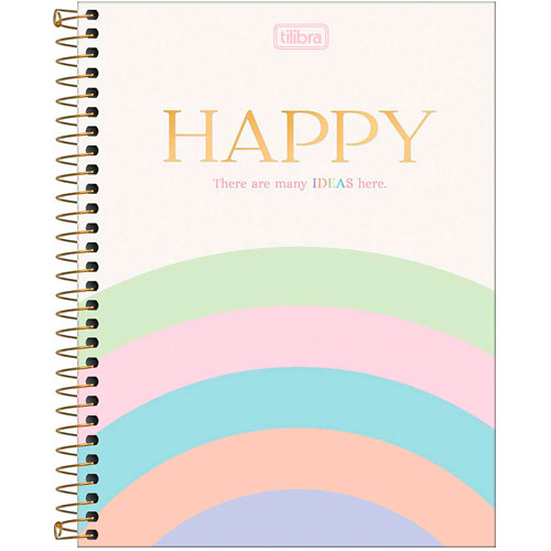 Foto de Cuaderno College Tilibra Happy 160 Hojas Raya 