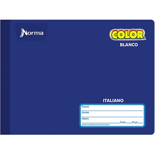Foto de Cuaderno cosido forma italiana Norma Color 360 100 hojas blanco 