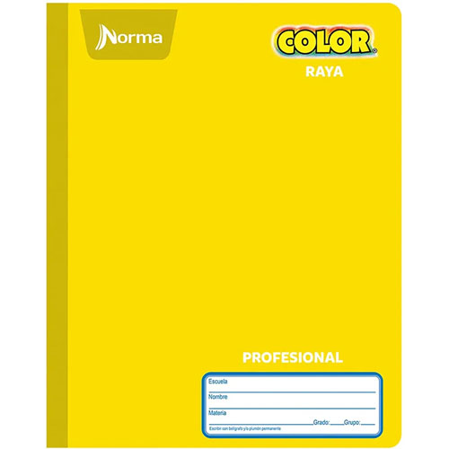 Foto de Cuaderno cosido profesional Norma Color 360 de raya 100 hojas 
