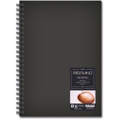 Foto de Cuaderno Fabriano Drawing Book 160G Espiral A4 Blanco 60 Hojas 