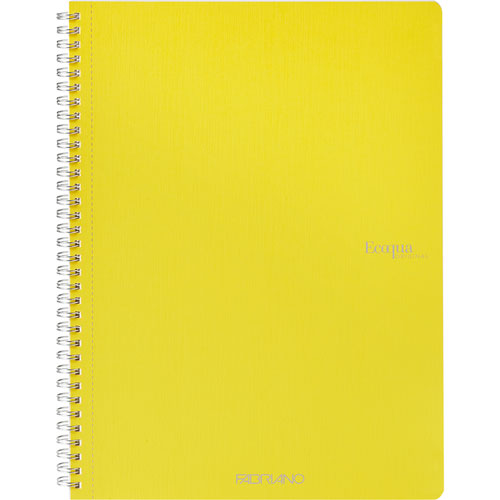 Cuaderno Fabriano Ecoqua Rayas Amarillo Espiral