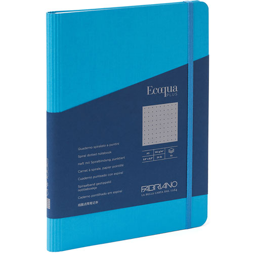 Cuaderno A5 Fabriano Ispira - 96 Hojas Rayas Violeta - Tapa Rígida Con Cierre Elástico - Papel Extra Suave 85 G/m²