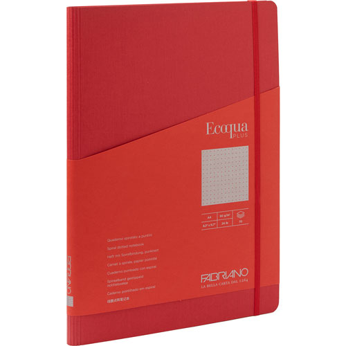 Foto de Cuaderno de Arte Fabriano Rojo A4 Ecoqua Plus 90G Rayas 70 Hojas 