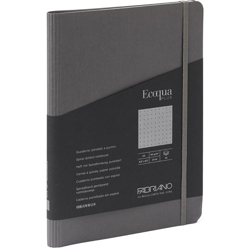 Foto de Cuaderno Fabriano de Arte Gris A5 Ecoqua Plus 90G Rayas 70 Hojas 