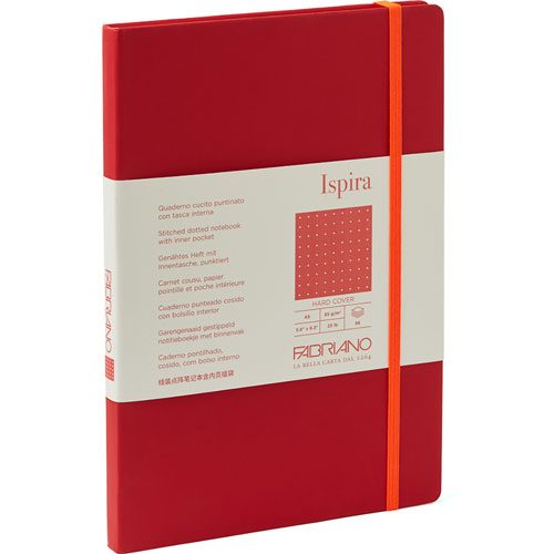 Foto de Cuaderno Arte A5 Puntos Rojo PTA-GSA 85G 96 Hojas Ispira Pocket 